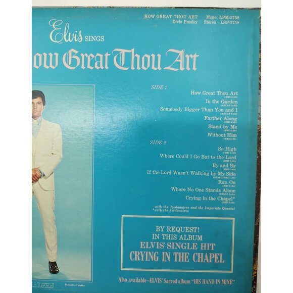 Elvis Presley – How Great Thou Art Vinyl LP Gospel RCA Classic Album - Picture 6 of 10